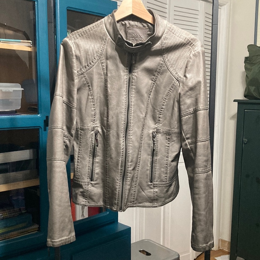 New Vegan Leather Moto Jacket